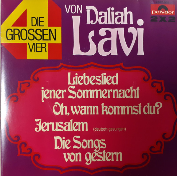 Bild Daliah Lavi - Die Grossen Vier Von Daliah Lavi (2x7, Single) Schallplatten Ankauf