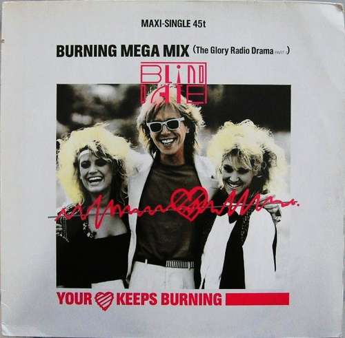 Cover Blind Date - Your Heart Keeps Burning (Burning Mega Mix) (12, Maxi) Schallplatten Ankauf