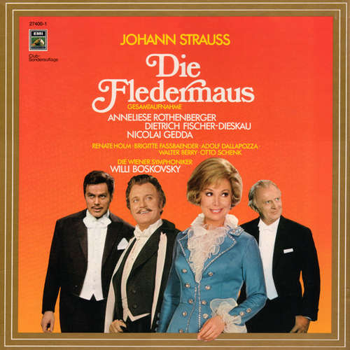 Cover Johann Strauss* - Die Fledermaus (2xLP, RE + Box, Club) Schallplatten Ankauf