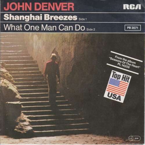 Cover John Denver - Shanghai Breezes (7, Single) Schallplatten Ankauf