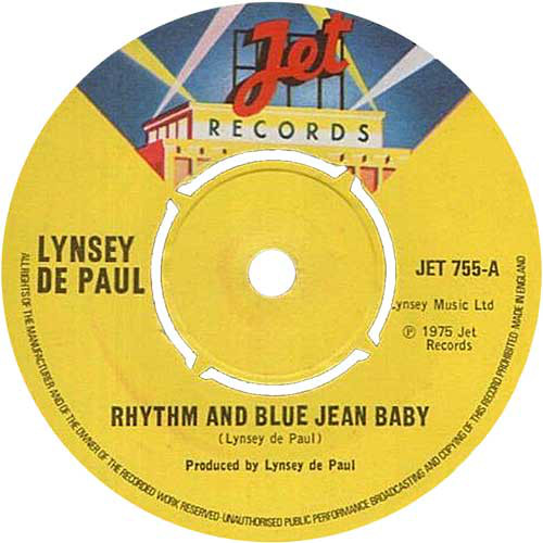 Bild Lynsey De Paul - Rhythm And Blue Jean Baby (7, Single) Schallplatten Ankauf