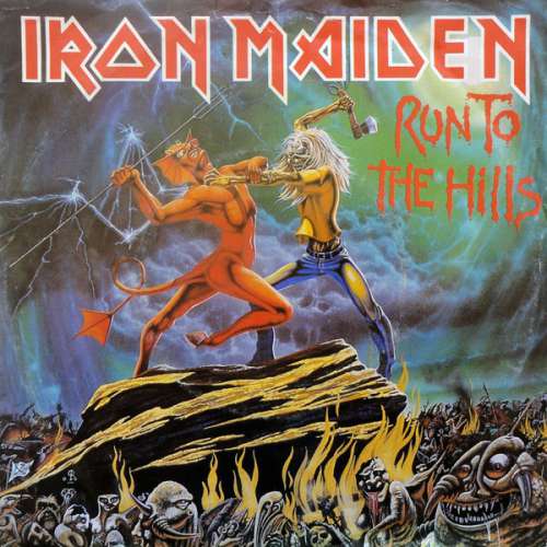 Cover Iron Maiden - Run To The Hills (7, Single) Schallplatten Ankauf