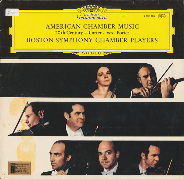 Cover Carter* • Ives* • Porter* - Boston Symphony Chamber Players - American Chamber Music (20th Century) (LP) Schallplatten Ankauf