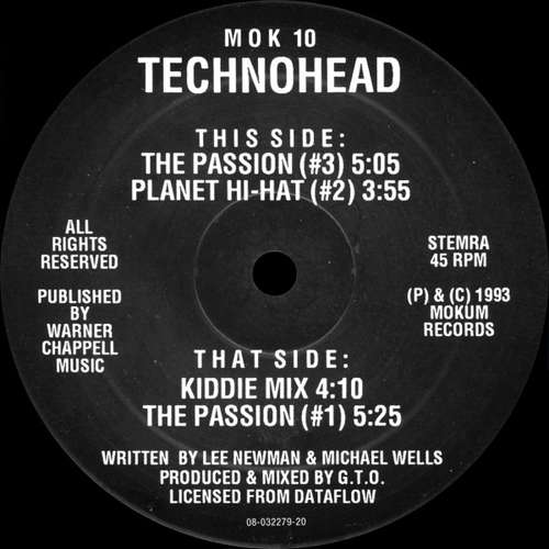 Cover Technohead - The Passion (12) Schallplatten Ankauf