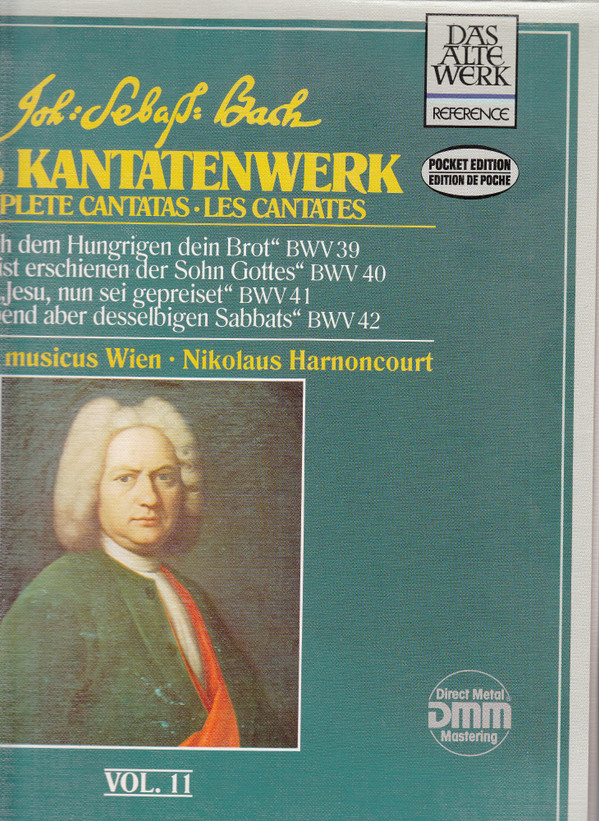 Cover Joh. Sebastian Bach* - Das Kantatenwerk · Complete Cantatas | BWV 39-42 | Vol. 11 (2xLP, RE + 2xLP) Schallplatten Ankauf
