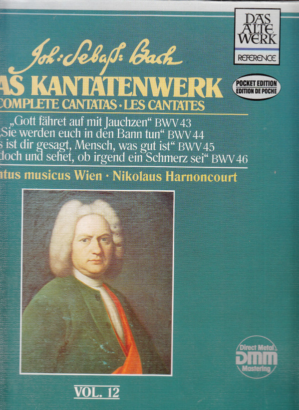 Cover Joh. Sebast. Bach* - Das Kantatenwerk / Complete Cantatas / Les Cantates - BWV 43-46 - Folge / Vol. 12 (2xLP + LP) Schallplatten Ankauf
