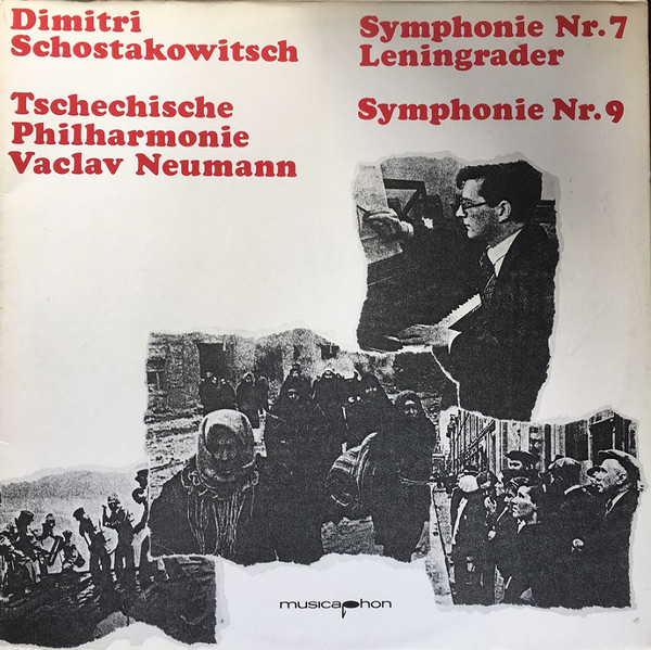 Cover Dimitri Schostakowitsch*, Vaclav Neumann*, Tschechische Philharmonie* - Symphonie Nr. 7 Leningrader / Symphonie Nr. 9 (2xLP) Schallplatten Ankauf