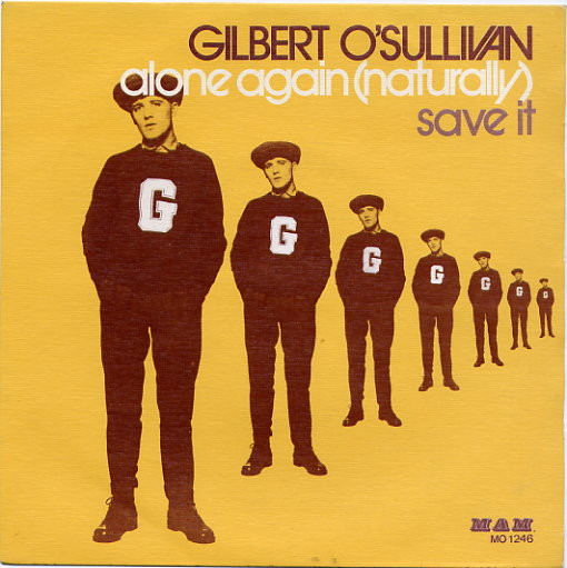 Cover Gilbert O'Sullivan - Alone Again (Naturally) / Save It (7, Single) Schallplatten Ankauf