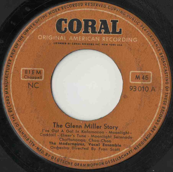 Cover The Modernaires - The Glenn Miller Story (7, Mono) Schallplatten Ankauf