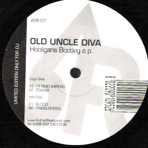 Cover Old Uncle Diva - Hooligans Bootleg E.P. (12, EP, Ltd) Schallplatten Ankauf