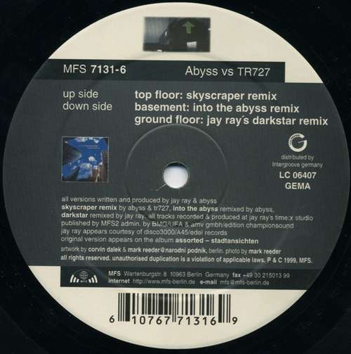 Cover Abyss (3) vs TR727 - Elevator (12) Schallplatten Ankauf