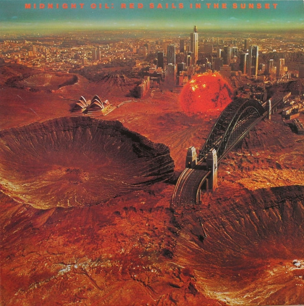 Cover Midnight Oil - Red Sails In The Sunset (LP, Album) Schallplatten Ankauf