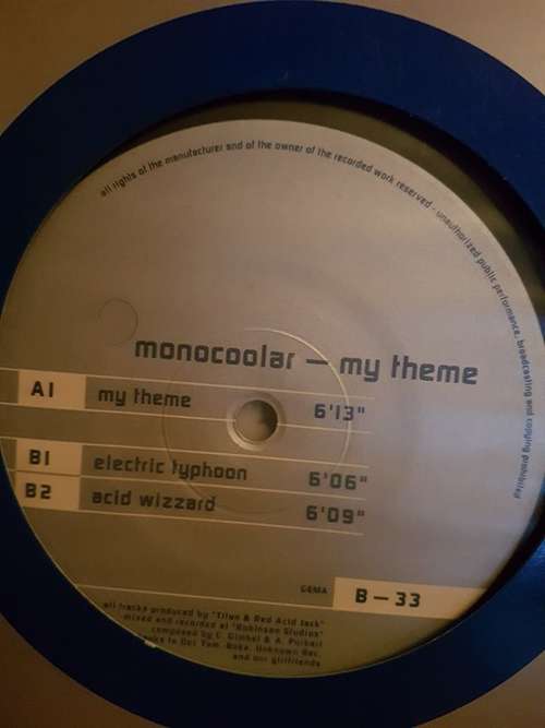 Cover Monocoolar - My Theme (12) Schallplatten Ankauf