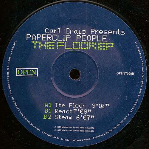 Cover Carl Craig Presents Paperclip People - The Floor EP (12, EP) Schallplatten Ankauf