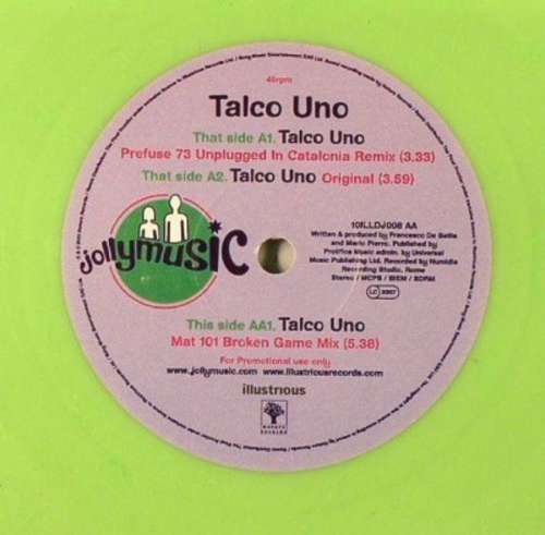 Cover Talco Uno Schallplatten Ankauf