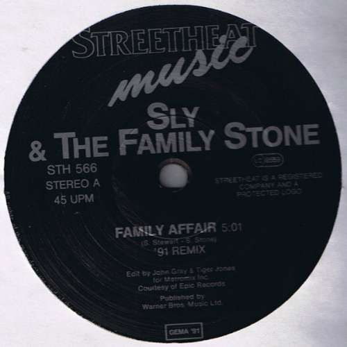 Cover Sly & The Family Stone - Family Affair (12) Schallplatten Ankauf