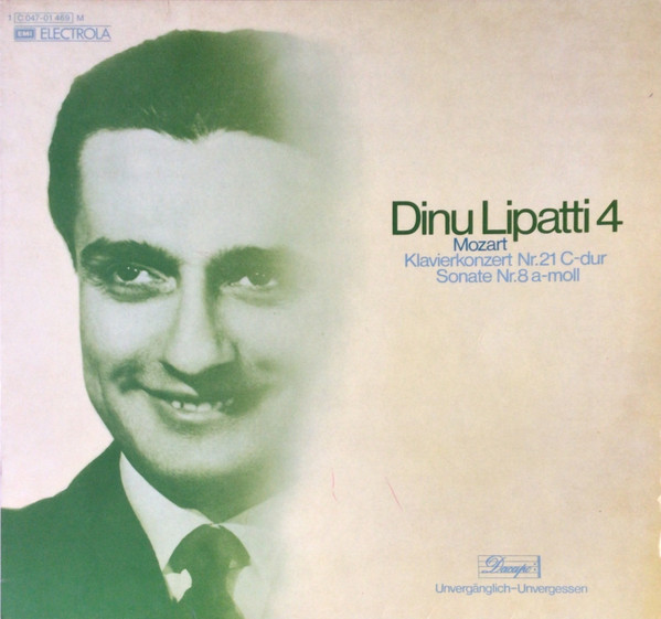 Cover Mozart*, Dinu Lipatti - Dinu Lipatti 4 (Klavierkonzert Nr. 21 C-Dur / Sonate Nr. 8 A-Moll) (LP, Mono, RE) Schallplatten Ankauf