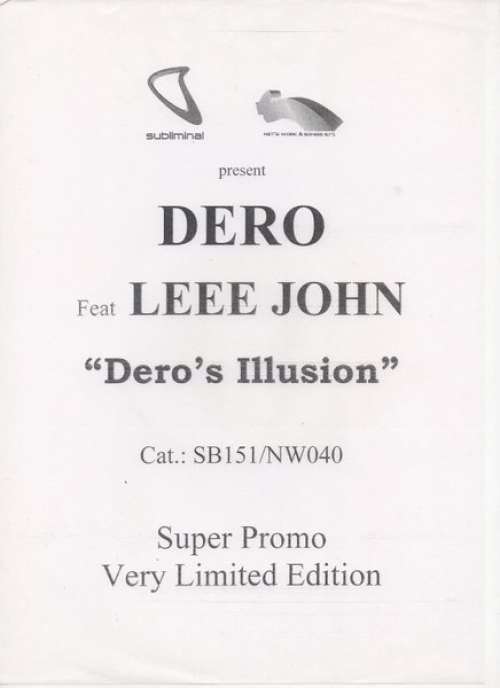 Cover Dero* Feat. Leee John - Dero's Illusion (12, Ltd, Promo, W/Lbl) Schallplatten Ankauf