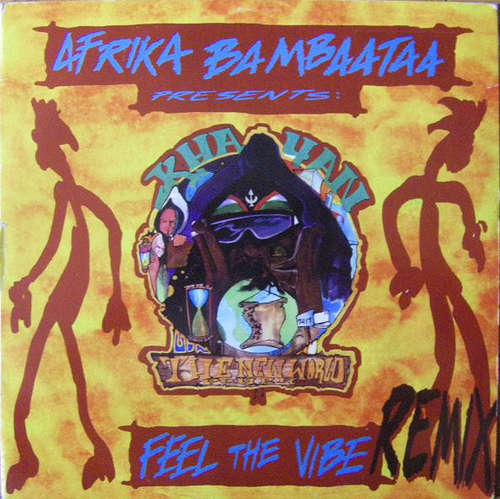 Cover Afrika Bambaataa Presents: Khayan & The New World Power - Feel The Vibe (Remix) (12) Schallplatten Ankauf