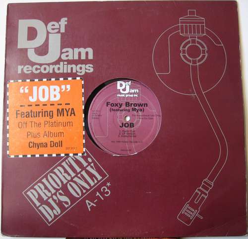 Cover Foxy Brown Featuring Mya - JOB (12, Promo) Schallplatten Ankauf