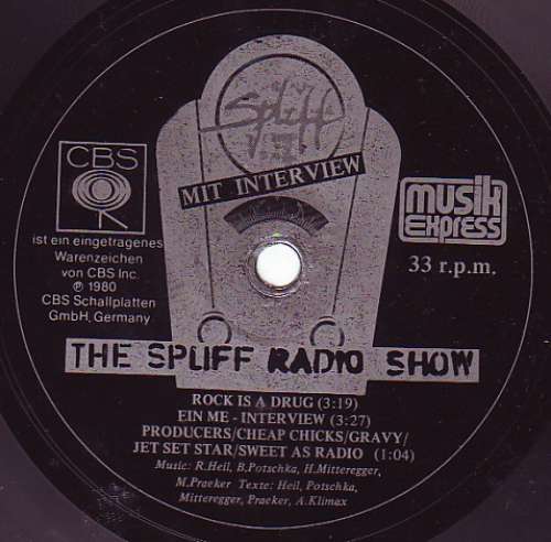 Cover Spliff - Spliff Radio Show (Flexi, 7, S/Sided, Smplr) Schallplatten Ankauf