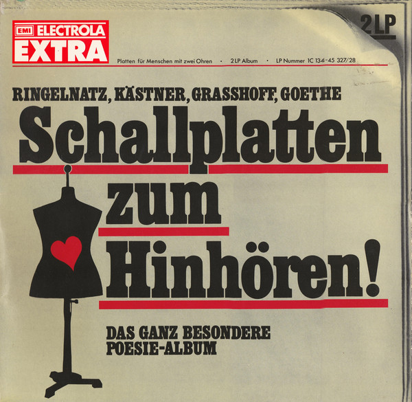 Cover Ringelnatz*, Kästner*, Grasshoff*, Goethe* - Schallplatten Zum Hinhören! / Das Ganz Besondere Poesie-Album (2xLP) Schallplatten Ankauf
