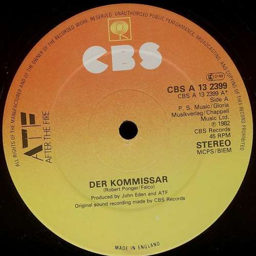 Cover ATF* - Der Kommissar / Nobody Else But You (12) Schallplatten Ankauf