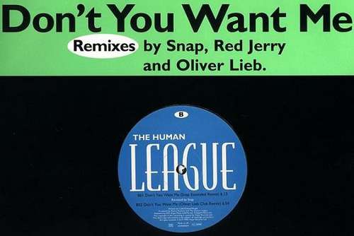 Cover The Human League - Don't You Want Me (Remixes) (12, Promo) Schallplatten Ankauf