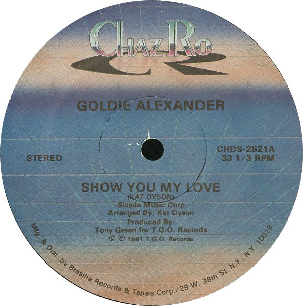 Cover Goldie Alexander - Show You My Love (12) Schallplatten Ankauf