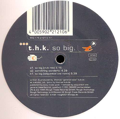 Cover T.H.K.* - So Big (12, Whi) Schallplatten Ankauf