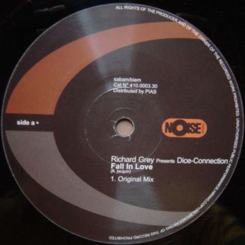 Cover Richard Grey Presents Dice-Connection - Fall In Love (12) Schallplatten Ankauf