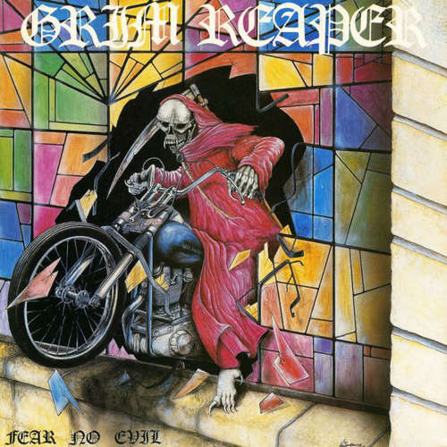 Cover Grim Reaper (3) - Fear No Evil (LP, Album) Schallplatten Ankauf