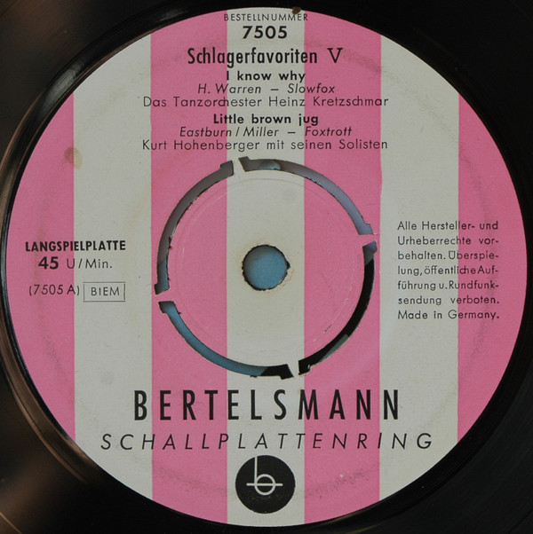 Cover Various - Schlagerfavoriten V (7, EP, Club) Schallplatten Ankauf