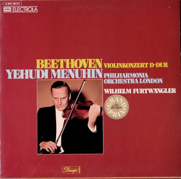 Cover Beethoven*, Yehudi Menuhin, Philharmonia Orchestra London*, Wilhelm Furtwängler - Violinkonzert D-Dur (LP, RE) Schallplatten Ankauf