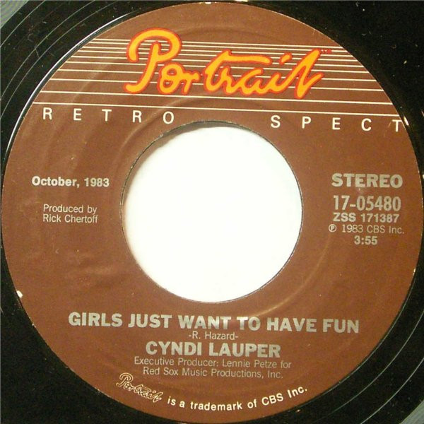 Cover Cyndi Lauper - Girls Just Want To Have Fun / Time After Time (7, RE) Schallplatten Ankauf