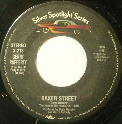 Cover Baker Street / Right Down The Line Schallplatten Ankauf