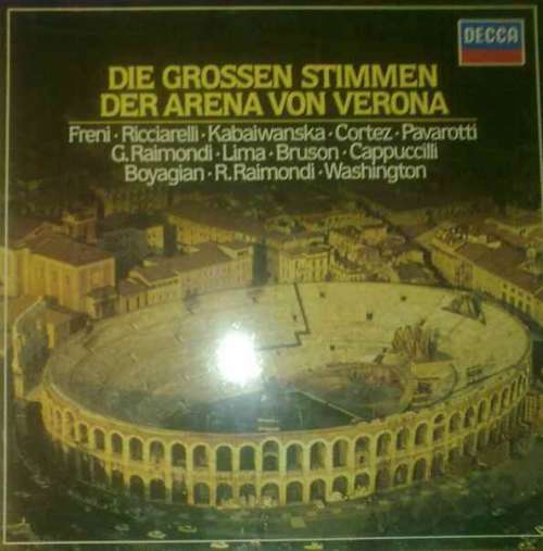 Cover Various - Die Grossen Stimmen Der Arena Von Verona (3xLP) Schallplatten Ankauf