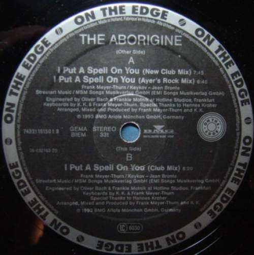 Cover The Aborigine - I Put A Spell On You (12) Schallplatten Ankauf