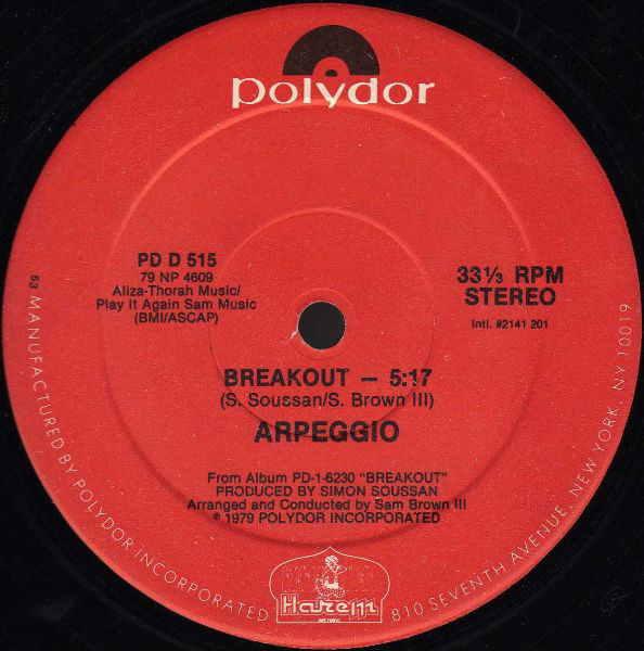 Cover Arpeggio (2) - Breakout (12) Schallplatten Ankauf