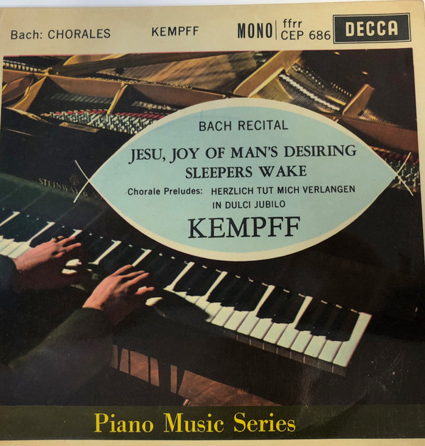 Cover Wilhelm Kempff - Bach Recital (7, EP, Mono) Schallplatten Ankauf