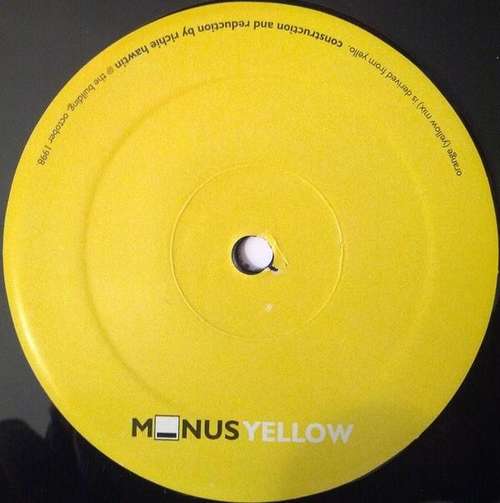 Cover Richie Hawtin - Minus Yellow (12, S/Sided) Schallplatten Ankauf