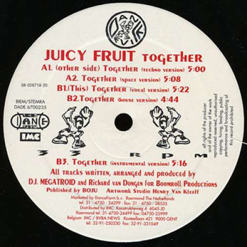 Cover Juicy Fruit (3) - Together (12) Schallplatten Ankauf