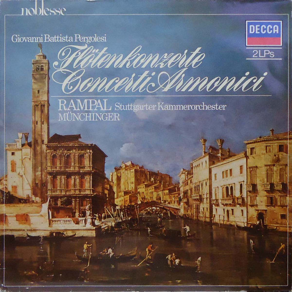 Cover Pergolesi* / Jean-Pierre Rampal / Münchinger* - Flötenkonzerte - Concerti Armonici (2xLP, RE) Schallplatten Ankauf
