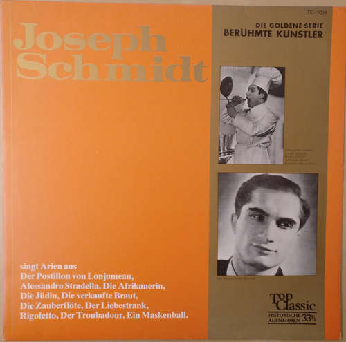 Cover Joseph Schmidt - Singt Arien (LP, Comp) Schallplatten Ankauf
