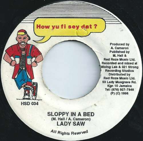 Cover Lady Saw - Sloppy In A Bed (7) Schallplatten Ankauf
