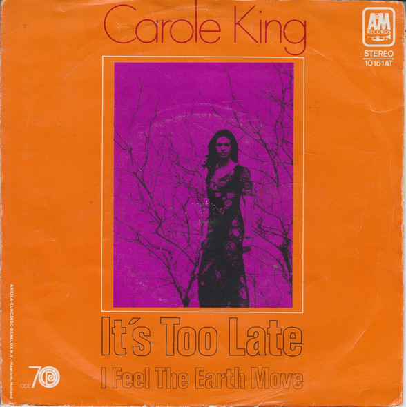 Cover Carole King - It's Too Late (7, Single) Schallplatten Ankauf