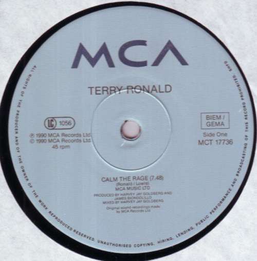 Cover Terry Ronald - Calm The Rage (12) Schallplatten Ankauf