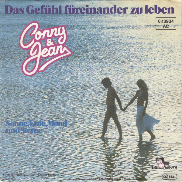 Cover Conny & Jean - Das Gefühl Füreinander Zu Leben (7, Single) Schallplatten Ankauf