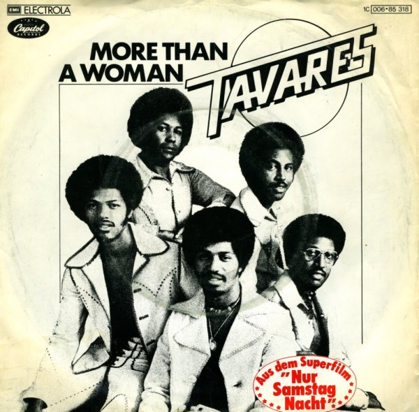 Cover Tavares - More Than A Woman (7, Single) Schallplatten Ankauf