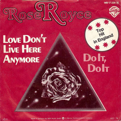 Cover Rose Royce - Love Don't Live Here Anymore (7, Single) Schallplatten Ankauf